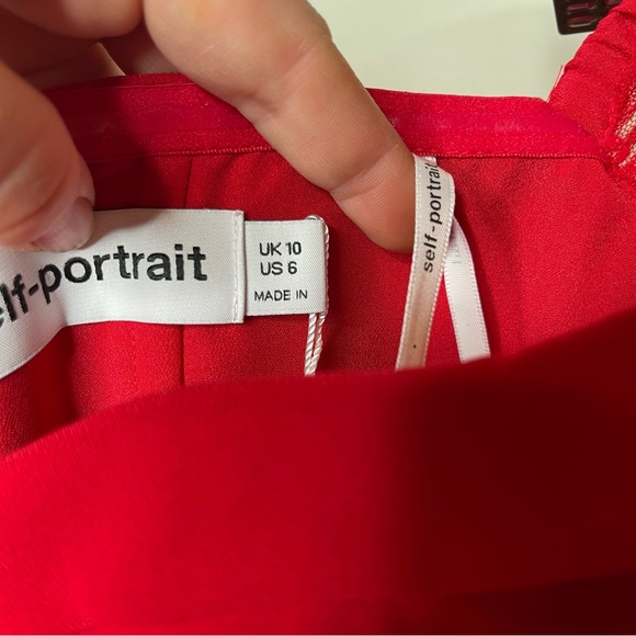 Self-Portrait Red Midi Dress - Picture 5 of 11